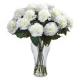 thumbnail image 2 of Nearly Natural Blooming Carnation Arrangement with Vase, 2 of 2