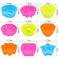 thumbnail image 2 of 20Pcs Color Random Cake Mold Muffin Cupcake Baking Molds Cooking Bakeware DIY Cake Pan Chocolate Silicone Molds, 2 of 6