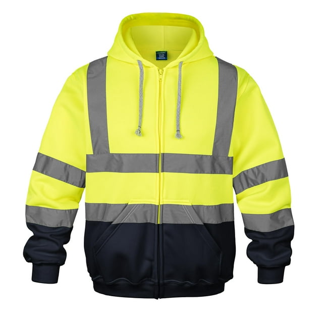 Sudadera con capucha de seguridad wefeyuv High Visibility Class 3