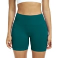 thumbnail image 4 of NELEUS Womens Workout Shorts High Waist Athletic No Front Seam Scrunch Butt Yoga Shorts 1 Pack, Dark Green, US Size L, 4 of 7