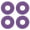 Purple, variant on M Buder 8 Pcs Skateboard Scooter 608 Ball Bearing Miniature Skate Roller Kit Premium ABEC-9 Deep Groove Replacement Hardware for Inline Skates Longboards Purple