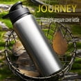thumbnail image 3 of MOQIN Insulated Water Bottle 24oz with Handle and Flip Tops Lids Stainless Steel Water Bottle Push Button Lid Leak proof Portable for Cyclists, Runners, Hikers, Beach Goers, Picnics, Camping, 3 of 3
