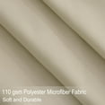 thumbnail image 4 of PiccoCasa 110gsm Brushed Polyester Microfiber Fabric Bed Sheets Bedding Set 4-Pieces, Khaki Full, 4 of 6