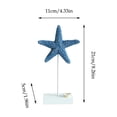 thumbnail image 3 of Starfish Tabletop Ornament Nautical Beach Style Decor With Base for Table Shelf Cabinet and Coastal Room Decor, 3 of 7