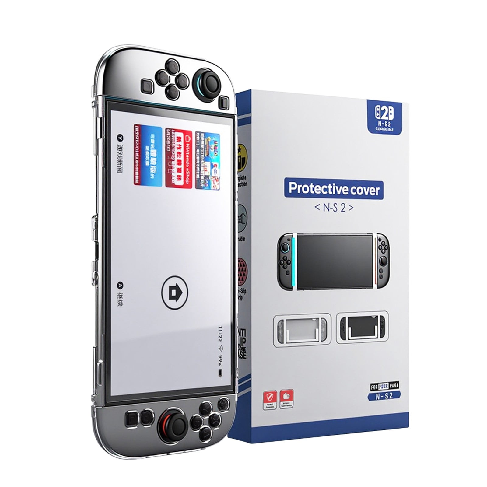 Clear Case Transparent Hard Shell Protector Cover Compatible with