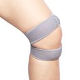 thumbnail image 1 of Sangle de Rotule Réglable en Silicone pour Soulagement de la Pression Genouillère Absorption des Chocs pour Course Randonnée Basketball Entraînement Physique Ceinture Respirante Confortable Élastique Réglable, 1 of 6