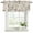 Brown, khaki, linen, variant on 2 Pack Grey Red Botanical Valances for Windows Bedroom Living Room Window Treatments, Rustic Country Spring Floral Summer Leaf Rod Pocket Valance Drapes Short Kitchen Curtains Over Sink 54"x18"