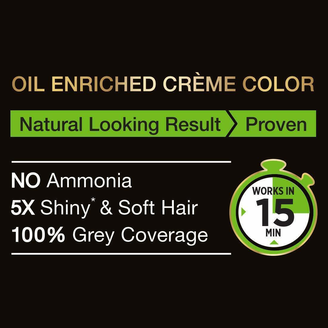 Lot De 5 Colorations Garnier Original Noir Naturels 2.0 - Crème Enrichie à L'huile, 20 Ml + 20 Ml