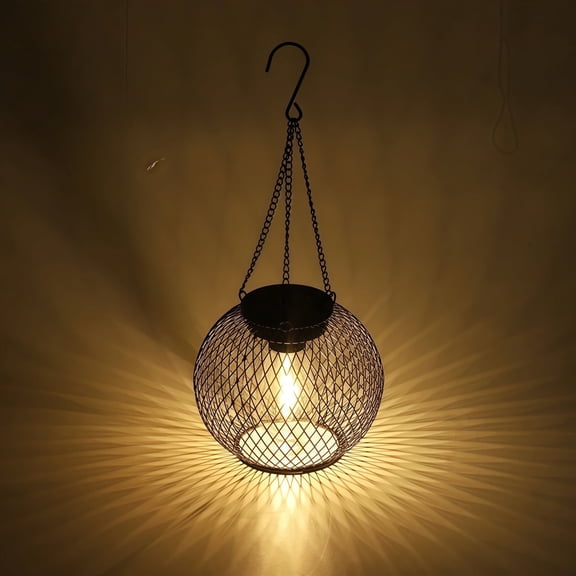 Metal Solar Outdoor Hanging Lanterns, Waterproof