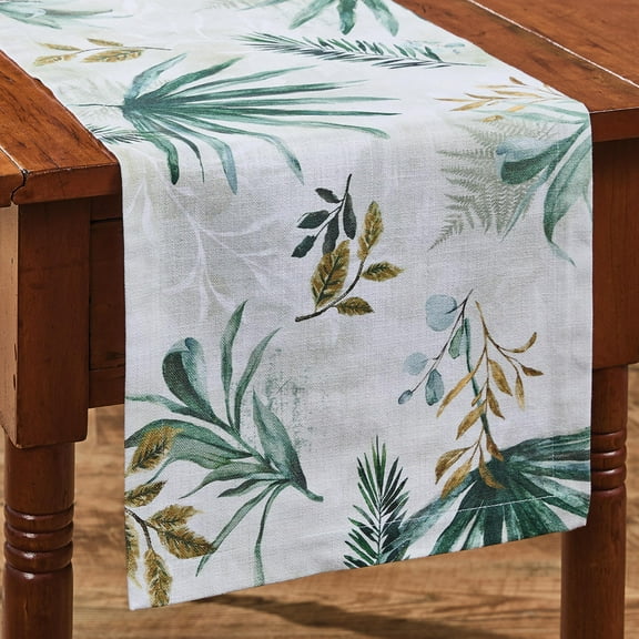 Park Designs Rainforest Green Table Runner 13" x 36"