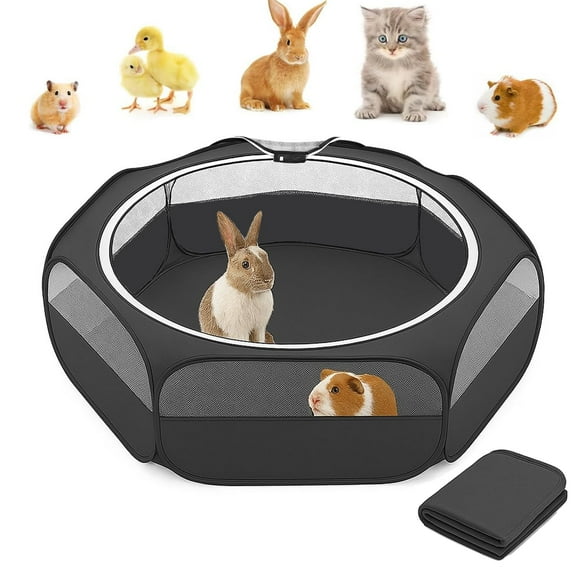 Corralito Amakunft 2 en 1 para Pequeños Animales con Tapete Impermeable