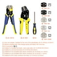 thumbnail image 3 of Crimping Tool Professional Wire Strippers Wire Crimpers Engineering Ratcheting Terminal Crimping Pliers Bootlace Ferrule Crimper ,Built to Last, 3 of 7