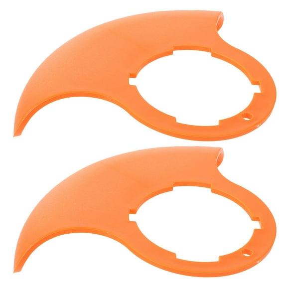 WASHWEPE Strimmer Trimmer Plastic Guard Grass Shield ABS Orange Homeowners Reusable 2 Pcs