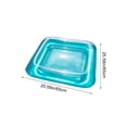 thumbnail image 3 of Rwvbm Thickened PVC Inflatable Floating Cooler Tray with Fruit Beverage Ice Bar for Summer Swimming Pool Parties Outdoor Water Entertainment Blue, 3 of 7