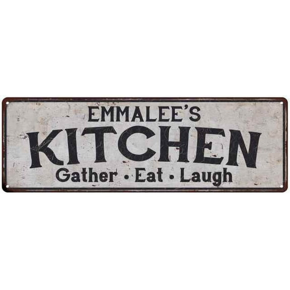 EMMALEE's Kitchen Rustic Chic Decor Gift 6x18 Sign 106180051847
