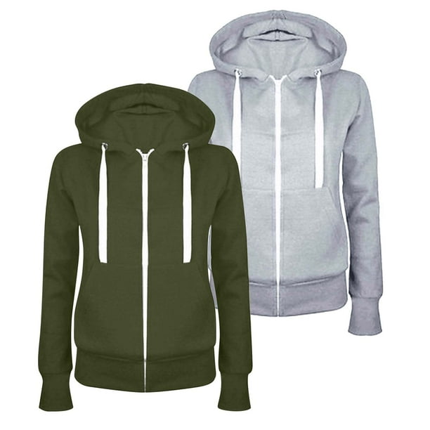 Chaquetas y abrigos casuales con capucha de manga larga para mujer, moda informal, con capucha, ajustados, con cremallera, de polar, chaqueta con capucha japonesa para mujer