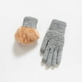 thumbnail image 2 of Women Gloves Soft Mittens for Winter Warm Lined Thermal Cold Weather Cozy Fuzzy Thick Hand for Outdoor Activities, 2 of 3