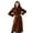 Brown, variant on Women's Midi Long Wool Blend Coat Classic Notch Lapel Single Breasted Pea Trench Coat Fall Winter Overcoat