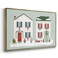 thumbnail image 3 of Festive Front Door Collection A - Framed Gallery Wrapped Holiday Canvas - 27 x 41 - Gold Frame, 3 of 8