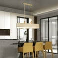 thumbnail image 6 of Livex Lighting Arabesque 9 Light Linear Chandelier in Soft Gold, 6 of 12
