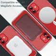 thumbnail image 4 of JETech Magnetic Case for iPhone 12 Mini 5.4-Inch Compatible with MagSafe Wireless Charging, Shockproof Phone Bumper Cover, Anti-Scratch Clear Back (Red), 4 of 7