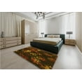thumbnail image 4 of Ahgly Company Indoor Round Patterned Saddle Brown Area Rugs, 3' Round, 4 of 6