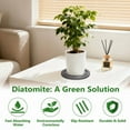thumbnail image 5 of Naler 2 Pack Plant Saucers, 8 Inch Flower Pot Saucers Plant Trays for Pots Instant Dry Diatomaceous Earth Round Plant Drip Trays for Indoors Keeping Counter and Floors Dry and Clean, 5 of 8