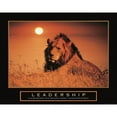 thumbnail image 3 of Frontline 24x20 Black Modern Framed Museum Art Print Titled - Leadership - Lion, 3 of 5