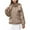 Khaki, variant on Uaswgudfs ​Women's Loose Fit Puffer Winter Coat - Thermal Windproof Water-Resistant Down with Stand Collar Spacious Pockets​