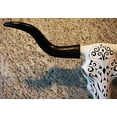 thumbnail image 3 of Oversized Wildlife Longhorn Steer Bull Stencil Art 26" Long Decorative Wall Plaque Figurine, 3 of 5