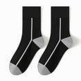 thumbnail image 2 of Kmdttou Women's Long Socks Comfortable Fashion Trend All-Match Socks Casual Soft Lightweight Quarter Socks, 2 of 4