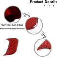 thumbnail image 6 of Left Driver Side Inner Door Handle Panel Sticker for Honda Pilot 2016-2022 Sport, Carbon Fiber Automotive Door Handle Panel Cover Interior Accessories, Red, 6 of 7
