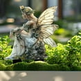 thumbnail image 4 of Japceit Bohemian Style Fairy Acrylic Garden Stake, Outdoor Scene Decoration Ground Insert, Whimsical Flower Pot Accent for Patio Courtyard Landscaping, 4 of 6