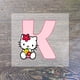 thumbnail image 1 of Sanrio parche de letras de dibujos animados de Hello Kitty, pegatina de transferencia para planchar, lindos parches de tela para niños, apliques de camiseta DIY, pegatina de vinilo, 1 of 4
