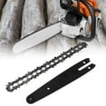 thumbnail image 1 of Chain Guide Bar Accessories, Higher Efficiency Mini Chain Guide Bar Combo  For Branch Cutting 4inch With 1/4 28 Links Chain,6inch With 1/4 37 Links Chain, 1 of 8