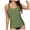 Army Green, variant on Tankini Top for Women Top Only Athletic Swim Top Modest Tankini Swimsuit No Bottom (Grey, XXL)