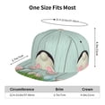 thumbnail image 6 of Haiem White Bunny Bottom And Easter Eggs Classic Snapback Cap Flat Bill Hat Baseball Cap Adjustable Size Cotton Dad Hat, 6 of 9