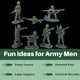 thumbnail image 3 of U. S. Toy Green Army Men Toy Soldiers Set, Classic Military Action Figures for Kids, Imaginative Play, Party Favors, and Collectibles – 36 Piece, Toddler Toys for 3 Years & Up, 3 of 5