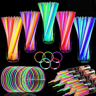 Glow Straws (Package of 6) - , Glow Sticks, Glow Necklaces, Glow Golf, Light Up Toys