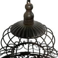 thumbnail image 5 of DecMode Scroll Indoor Outdoor On Removable Stand Black Metal Birdcage with Latch Lock Closure and Top Hook, 5 of 15