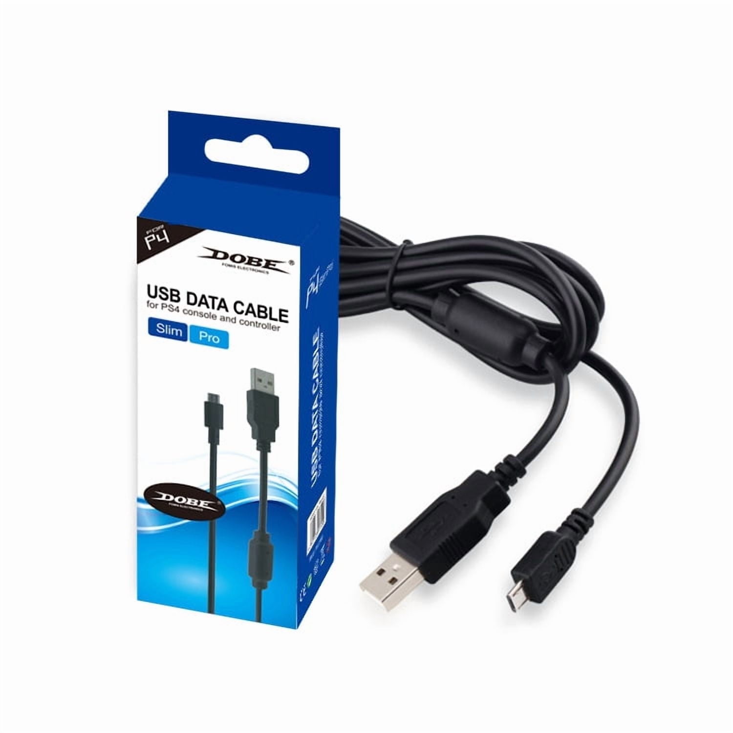 PS4 USB Charging & Data Cable - 10ft Long Cable for PS4 DualShock 4 Controllers & PS4 Console | Fast Charging, Durable Braided Design, Syncs Game Saves (Compatible with All PS4 )