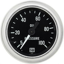 Stewart Warner 82323 Deluxe-Series Oil Pressure Gauge 2-1/16 in. (52 mm) Diamete