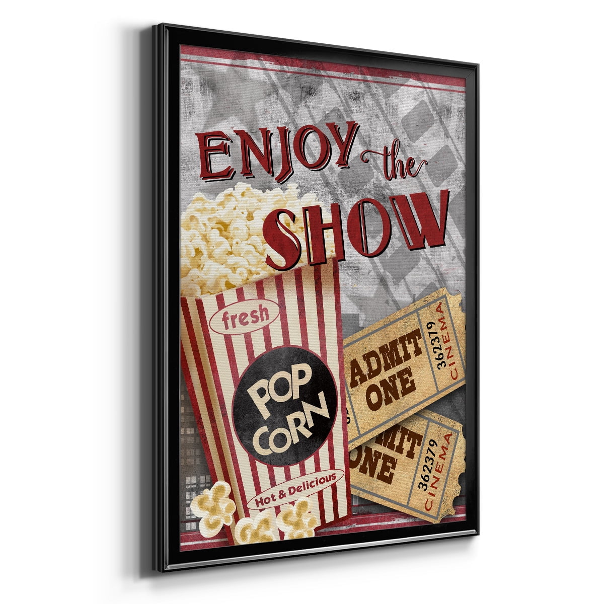 Movie Night I Premium Framed Print - Ready to Hang