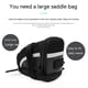 thumbnail image 4 of Bolsa para sillín con correa para bicicleta con tamaño perfecto I Con reflectante para un viaje seguro I Bolsa para sillín, bolsa para ciclismo - Bolsa para bicicleta para todos nuestros ele, 4 of 5