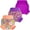Dark Purple, Purple, Peach, variant on BIG ELEPHANT Baby Swim Diapers 3pcs, Reusable Adjustable Washable Waterproof Swimming Diaper for Boy's and Girl's, 4T