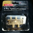 thumbnail image 2 of RadioShack - 75-Ohm Coaxial 4-Way Splitter - DC Pass Through - Gold Plated, 2 of 3