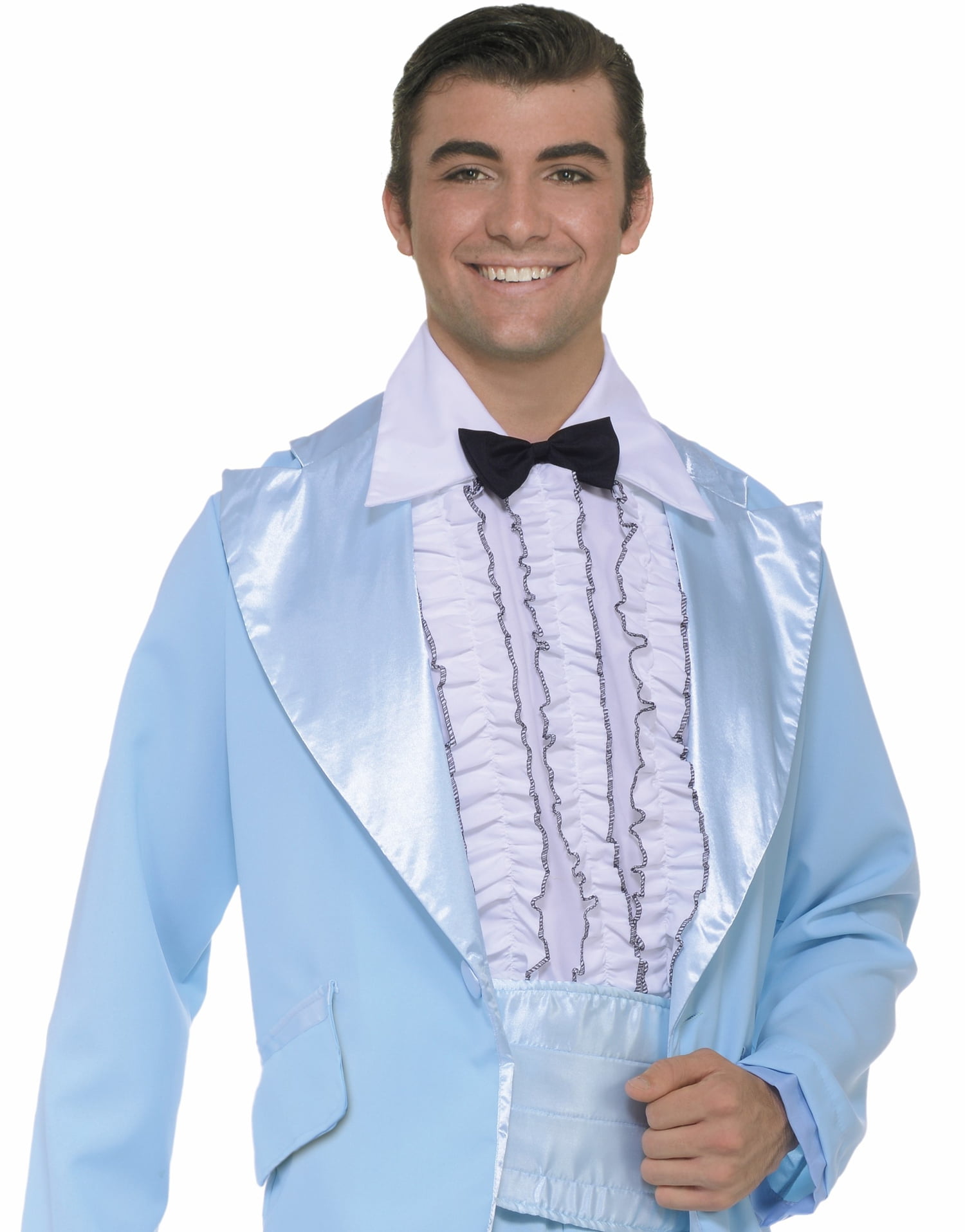 baby blue tux with ruffles
