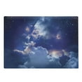 thumbnail image 1 of Space Cutting Board, Magic Sky View with Star and Clouds Celestial Miraculous World Cosmic Expanse Theme, Decorative Tempered Glass Cutting and Serving Board, Large Size, Blue White, by Ambesonne, 1 of 1