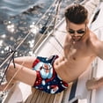 thumbnail image 2 of luoweisi Men's Beach Shorts Quick Dry Swim Trunks with Mesh Lining Santa Claus 2XL, 2 of 5