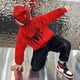 thumbnail image 2 of Spiderman Jacke Frühling Kinder Kapuze Sudadera Dibujos animados Mäntel Jungen Herbst Kleidung Kinder im Freien halten warm lässige Oberbekleidung, 2 of 5